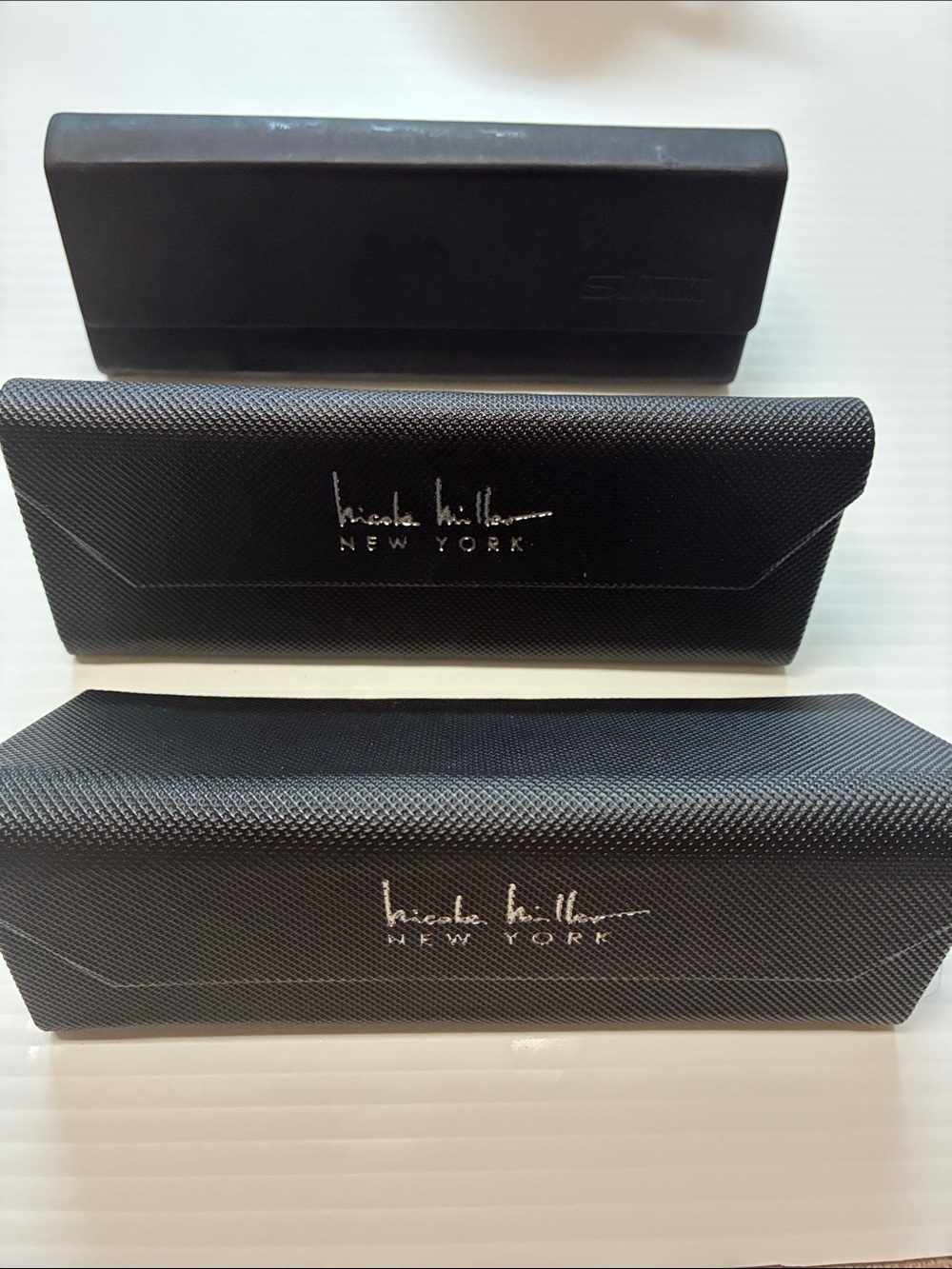 Nicole Miller NY  Black Sunglasses/Eyeglass Case Trio